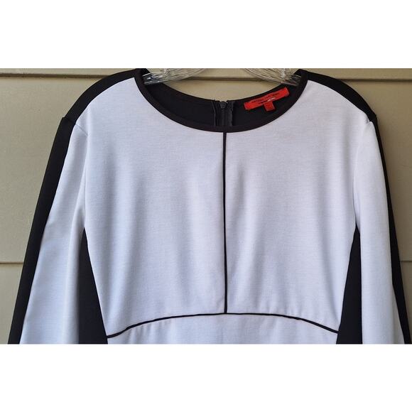 Narciso Rodriguez x NATION Black and White Sheath Knee length Dress XL Career - Picture 3 of 8